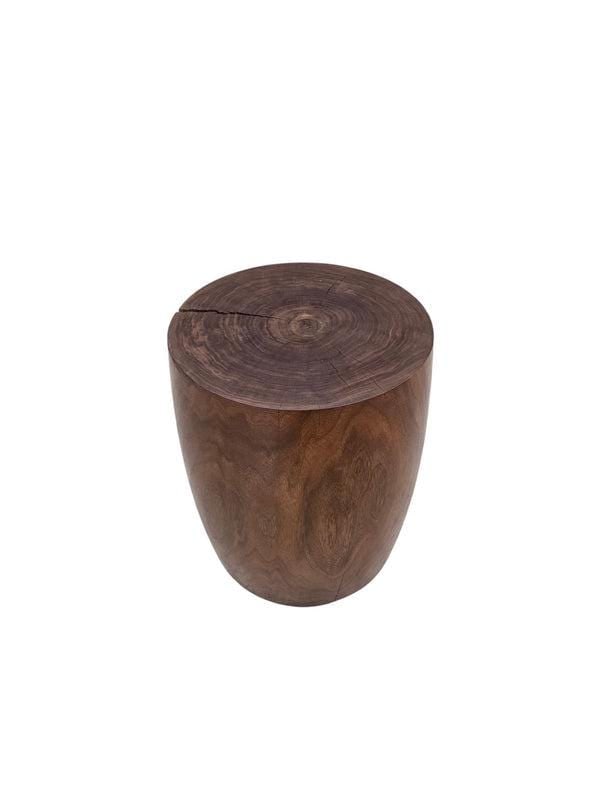 Vintage Rustic Tree Trunk Pedestal/Side Table - 3