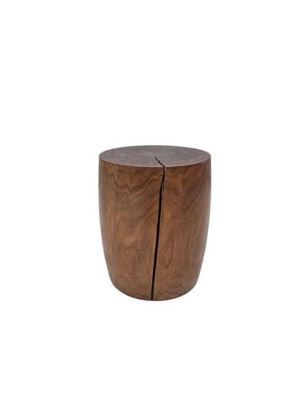 Vintage Rustic Tree Trunk Pedestal/Side Table - 5