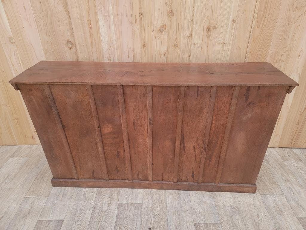 Vintage Moroccan Rustic Reclaimed Wood Media Cabinet - 5