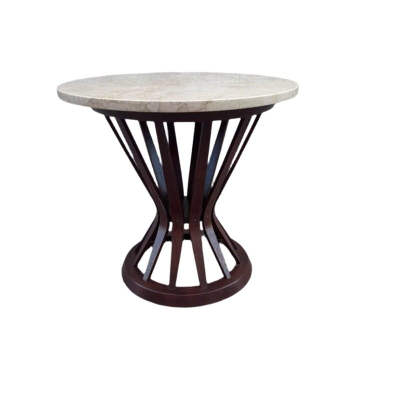 MCM Sheaf of Wheat Side Table in the Style of Dunbar: Title: MCM Sheaf of Wheat Side Table in the Style of Dunbar Description: Mid Century Modern “Sheaf of Wheat” Side Table in the Style of DunbarThis classic and timeless mid century modern