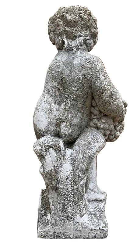 Vintage Neoclassical Style Cherub/Putti Garden Statue - 5