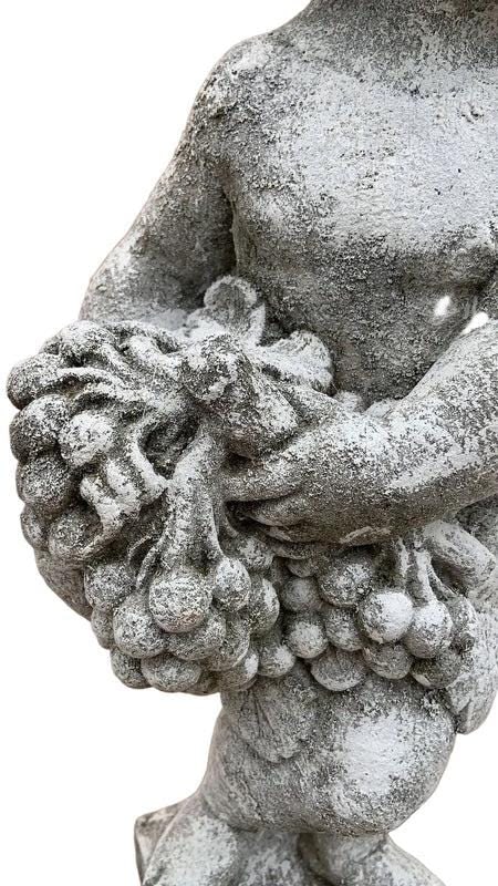 Vintage Neoclassical Style Cherub/Putti Garden Statue - 8