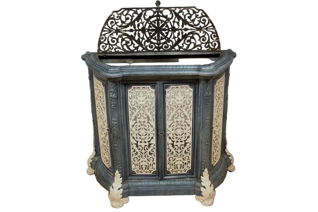 Antique French Victorian Ornate Style Radiator Cover - 6