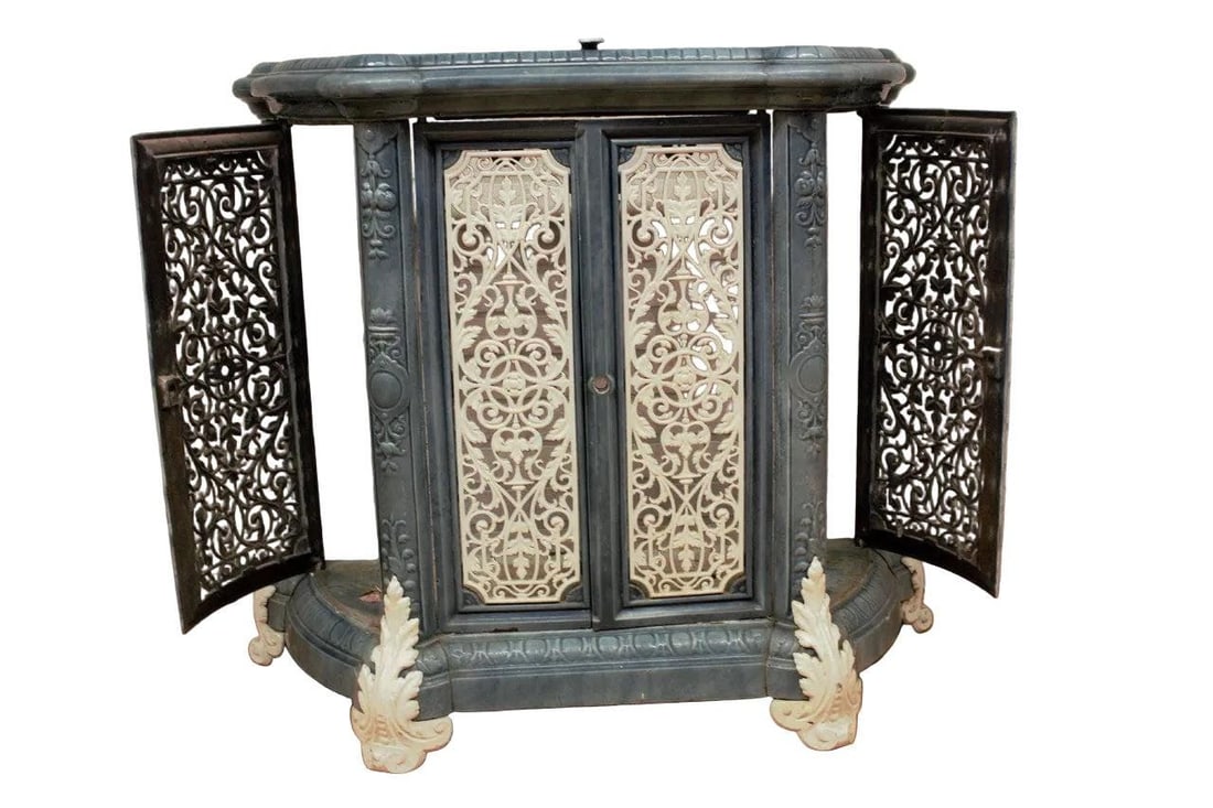 Antique French Victorian Ornate Style Radiator Cover - 8