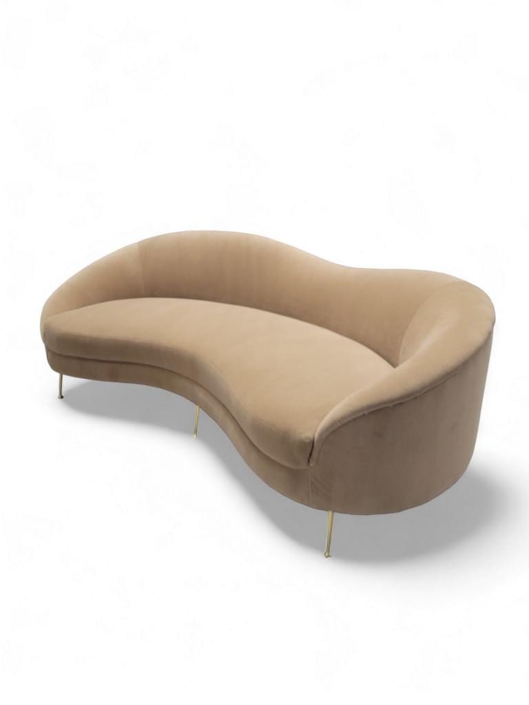 MCM Bruno Munari Style Curved Sofa Newly Reupholstered - 4