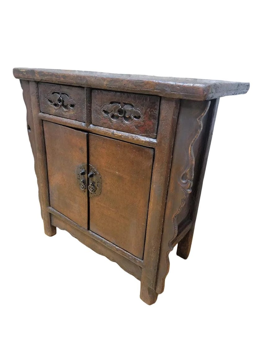 Antique Shanxi Province Elm Cabinet - 4