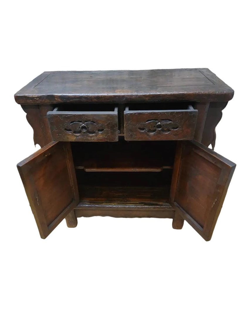 Antique Shanxi Province Elm Cabinet - 6
