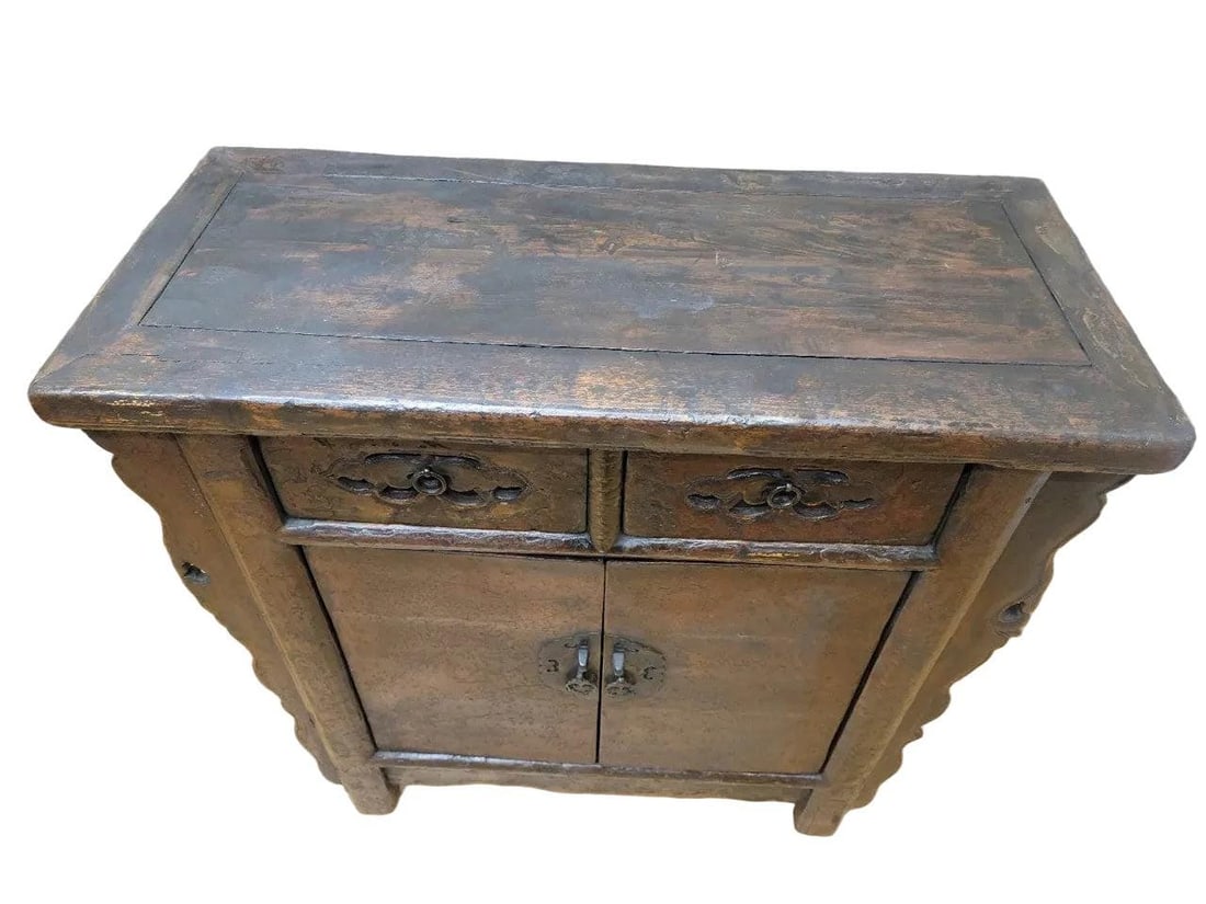 Antique Shanxi Province Elm Cabinet - 8
