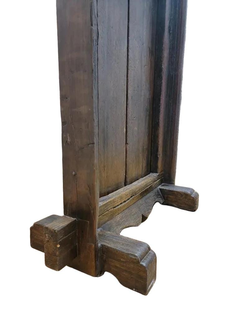 Antique Shanxi Province Carved Elm Door - 5