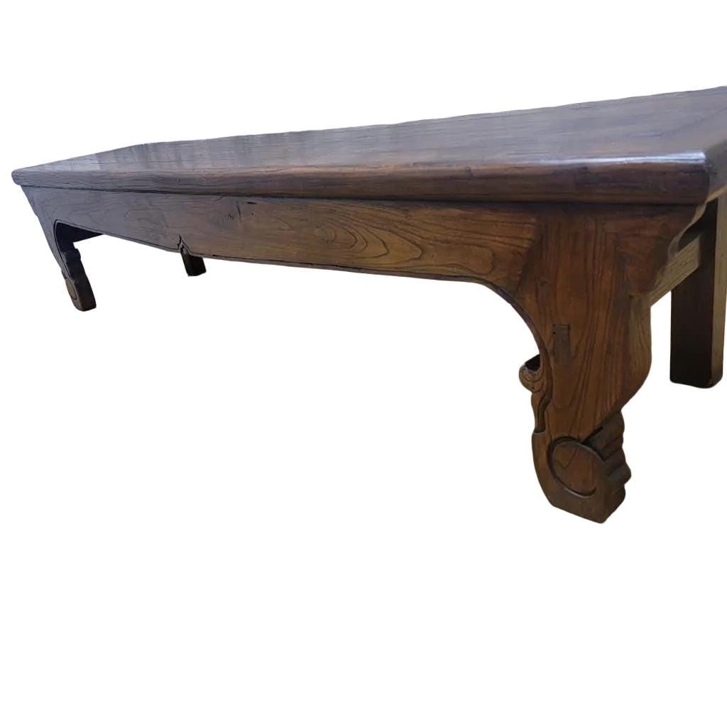 Vintage Shanxi Province Elm Bench - 3