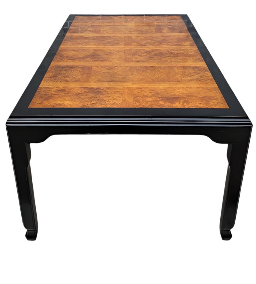 Hollywood Regency Chinoiserie Chin Hua Ebonized Dining Set by Century Furniture - 5