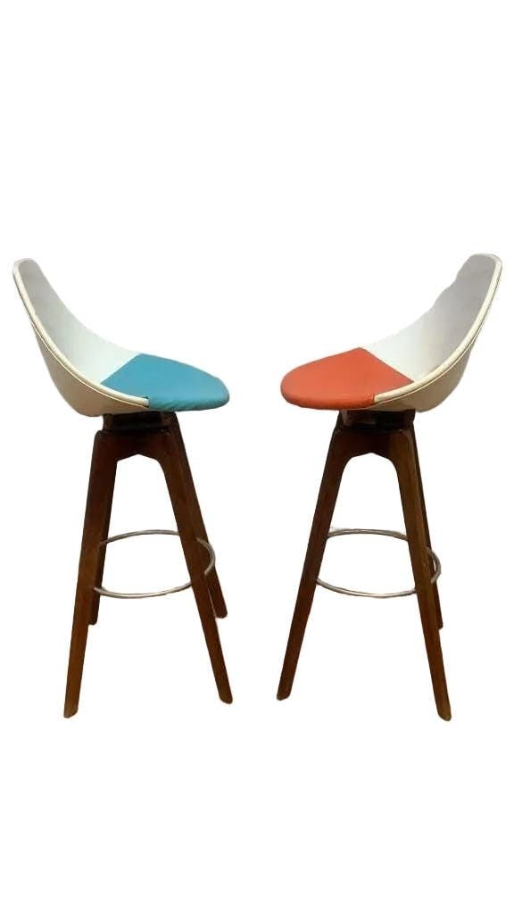 MCM Stools Designed by John Yellen - Pair - 3
