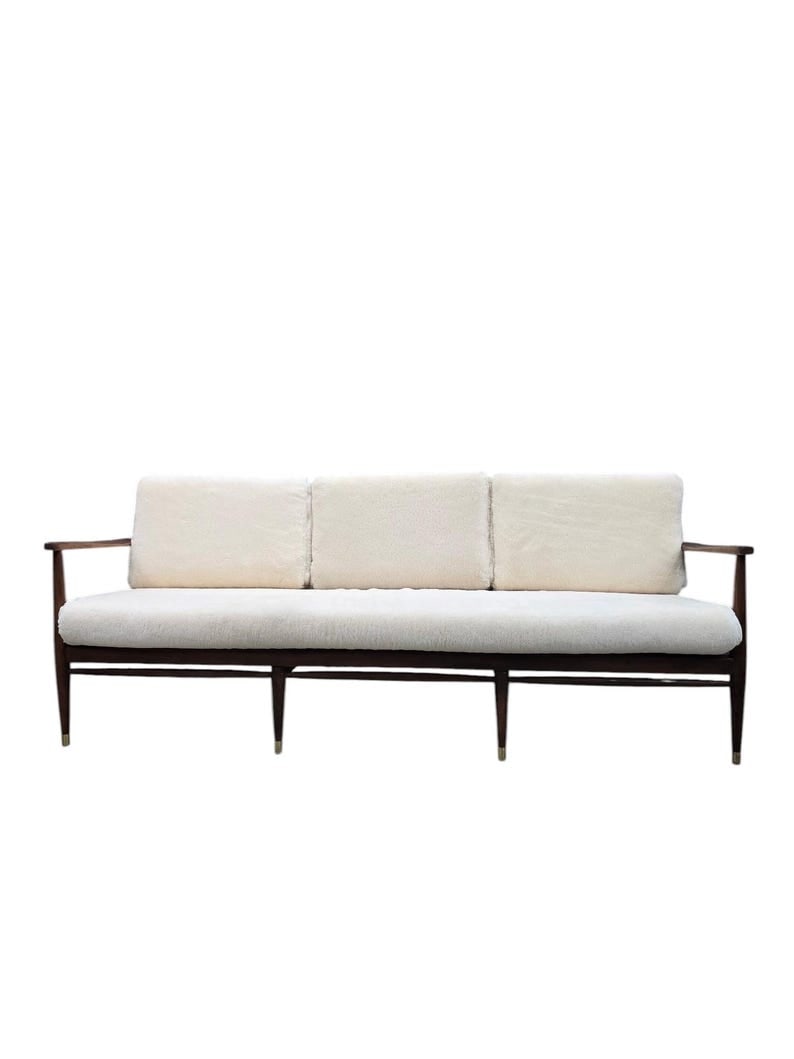 Danish Modern Sofa by Ib Kofod-Larsen Newly Reupholstered (1 of 8)