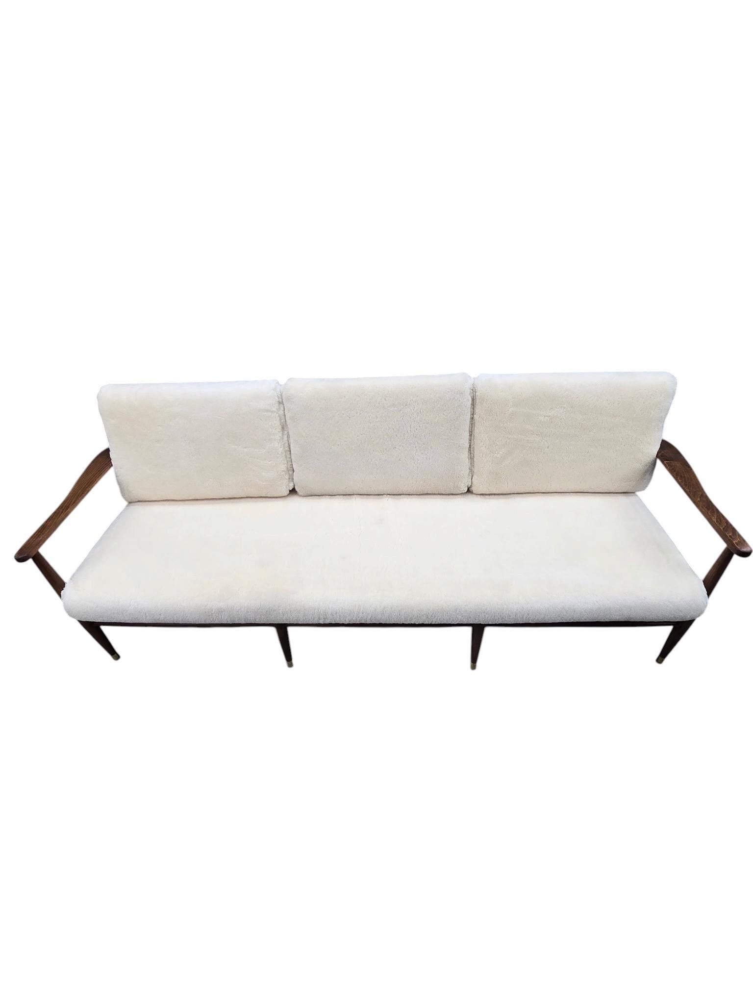 Danish Modern Sofa by Ib Kofod-Larsen Newly Reupholstered - 3