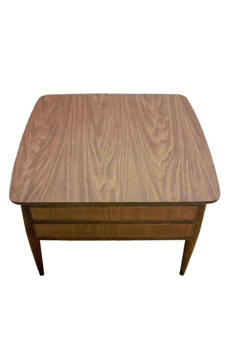 MCM American Of Martinsville Wicker Side Table - 5
