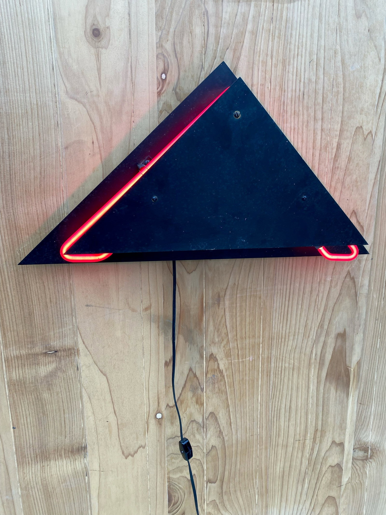 Postmodern Rudi Stern Sculpture & Torchiere Wall Sconce Let There Be Neon - Pair - 3