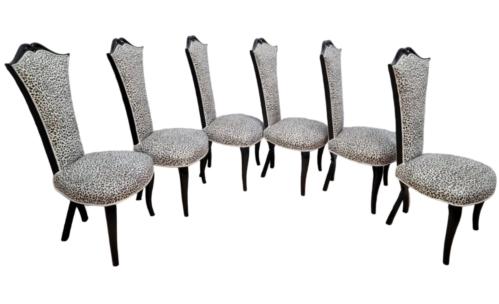 French Art Deco–Style Dining Chairs Inspired by Christopher Guy - Set of 6 - 4