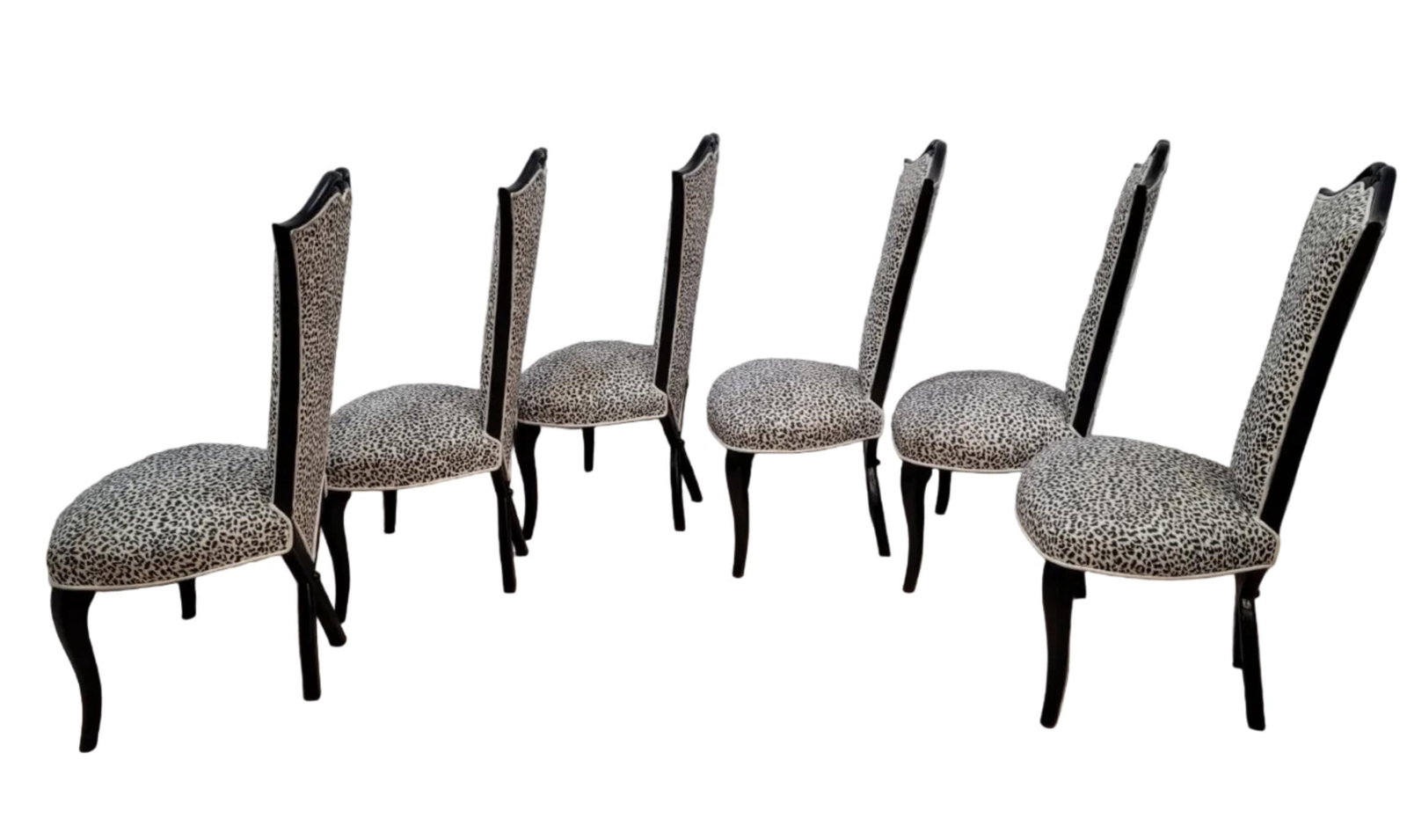 French Art Deco–Style Dining Chairs Inspired by Christopher Guy - Set of 6 - 5