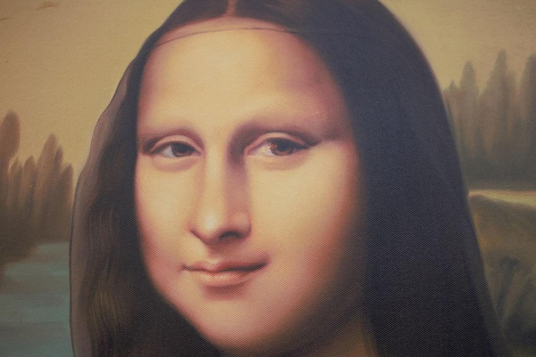 Vintage Mona Lisa Oil Painting - 7