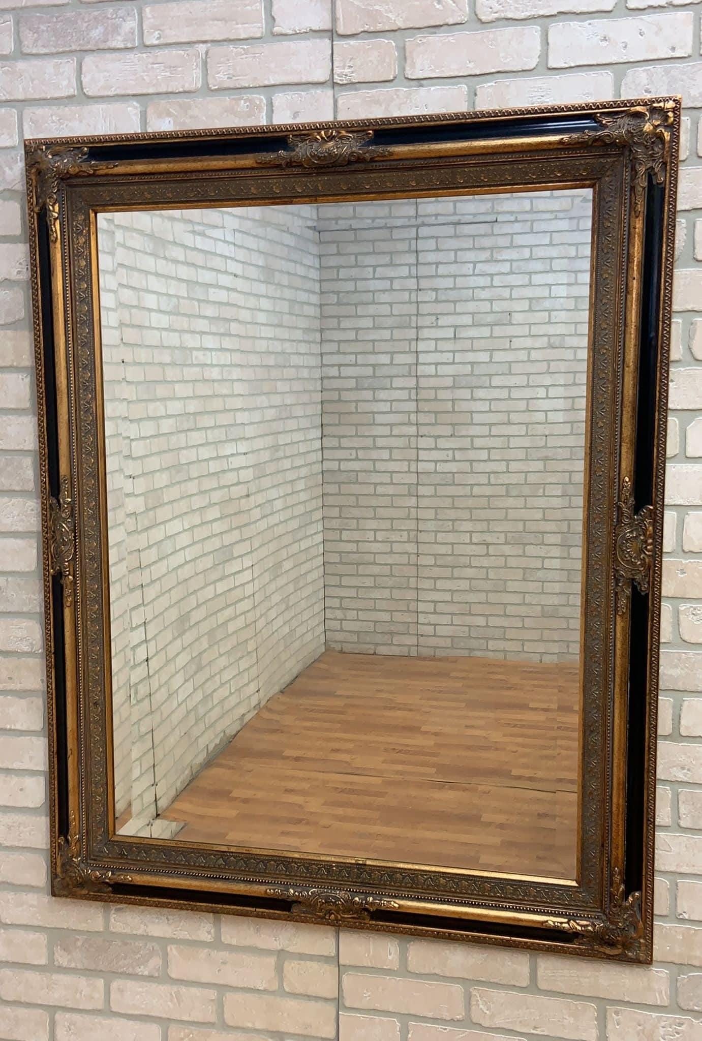 Vintage Colonial Baroque Style Wall Mirrors - Pair - 2