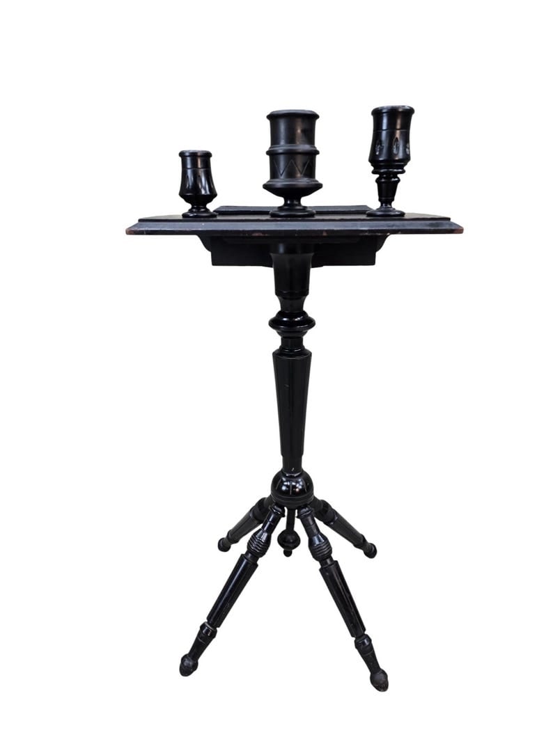 Victorian Ebonized Barber Stand (1 of 8)