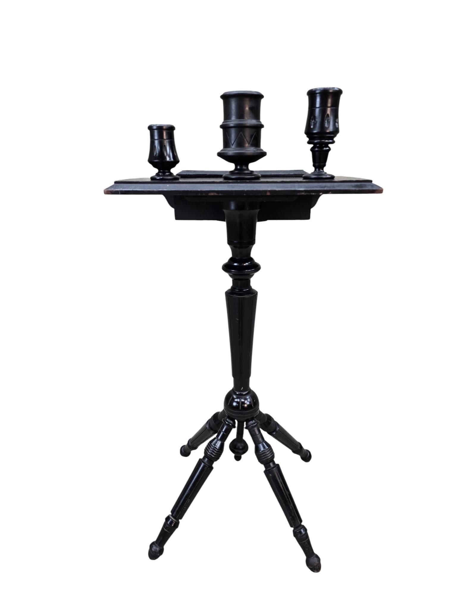 Victorian Ebonized Barber Stand - 2