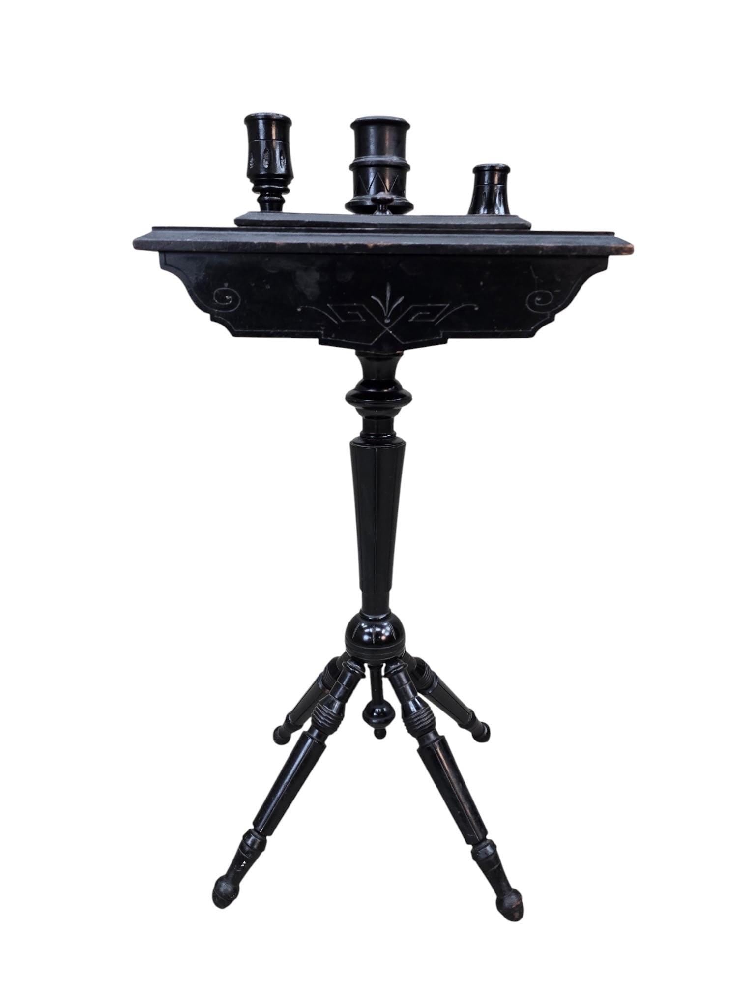 Victorian Ebonized Barber Stand - 6