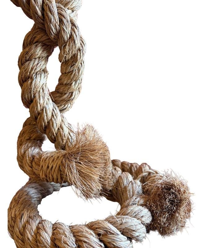 Vintage Nautical Style Rope Table Lamps - Pair - 6