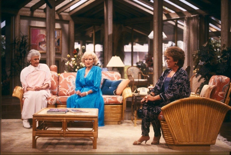 Restored "Golden Girls" Art Deco Rattan "Fan Arm" Three-Seat Sofa - 6