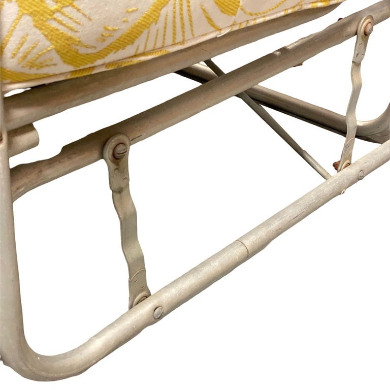 Aluminum Patio/Outdoor Sled Base Rocking Slider Settee w/ Speed Arms - 8