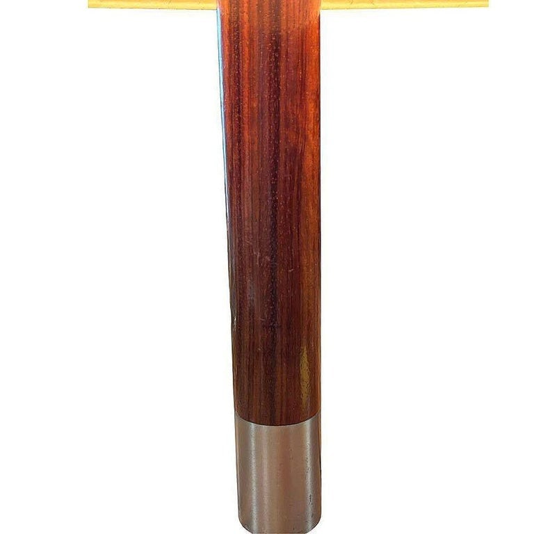 Nickel BÃ¡sica M2 Table Lamp by Santiago Roqueta For Santa & Cole w/ Drum Shade - 4