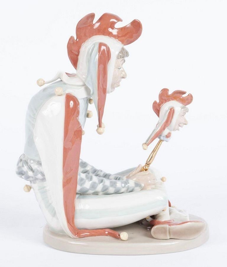 Norman Rockwell Court Jester Statue by LladrÃ³ Porcelain, Ltd 1234/5000 - 2