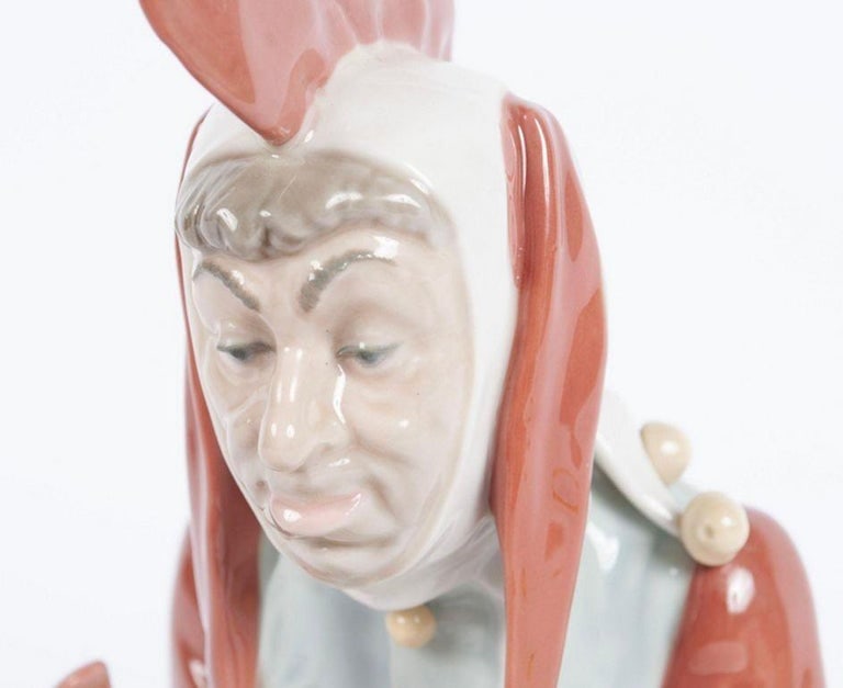 Norman Rockwell Court Jester Statue by LladrÃ³ Porcelain, Ltd 1234/5000 - 6