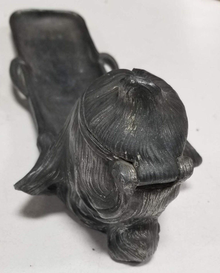 Early Century Art Nouveau Ink Well and Pen Holder - 6