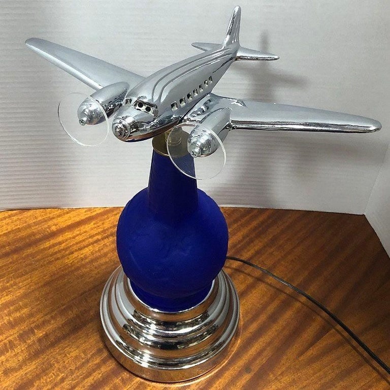 Neo Art Deco 1939 New York World's Fair DC-3 Airplane Lamp Derico, Rick RamÃ­rez - 10