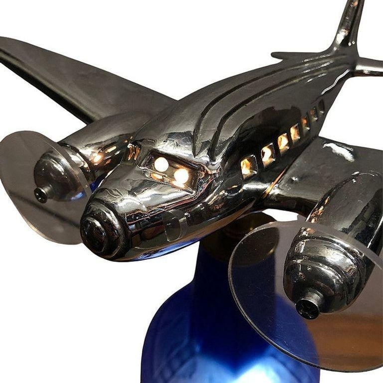 Neo Art Deco 1939 New York World's Fair DC-3 Airplane Lamp Derico, Rick RamÃ­rez - 3