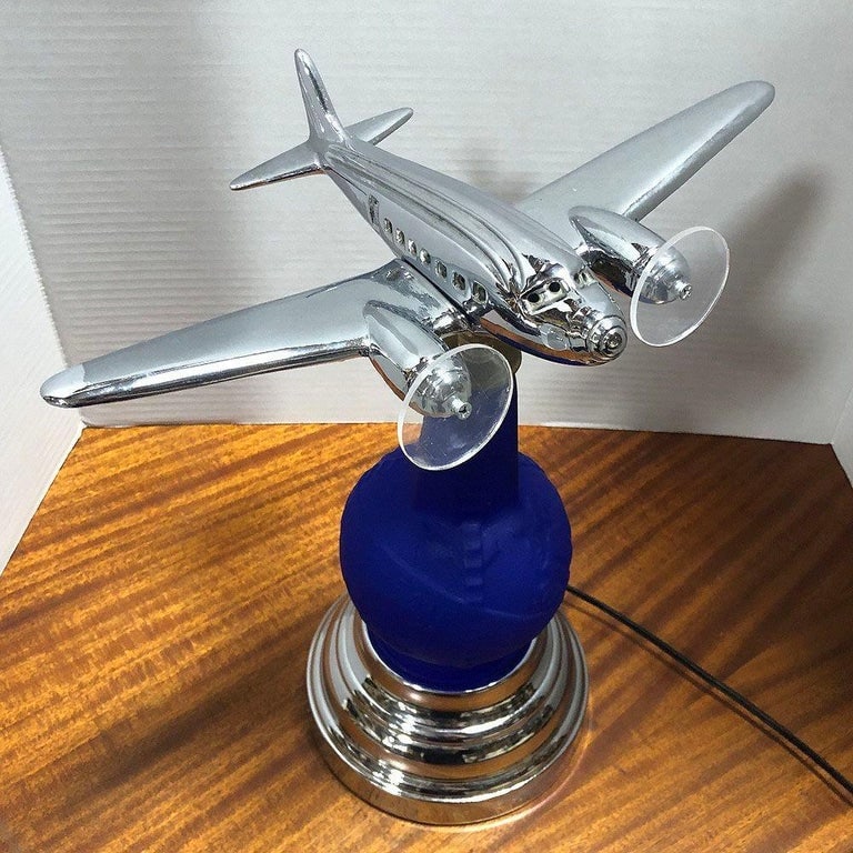 Neo Art Deco 1939 New York World's Fair DC-3 Airplane Lamp Derico, Rick RamÃ­rez - 8