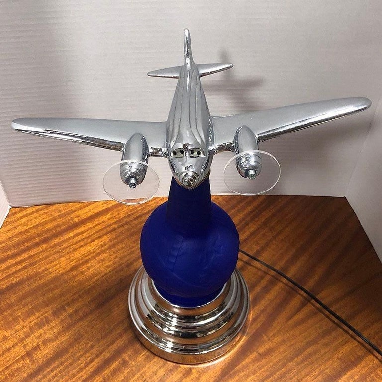 Neo Art Deco 1939 New York World's Fair DC-3 Airplane Lamp Derico, Rick RamÃ­rez - 9