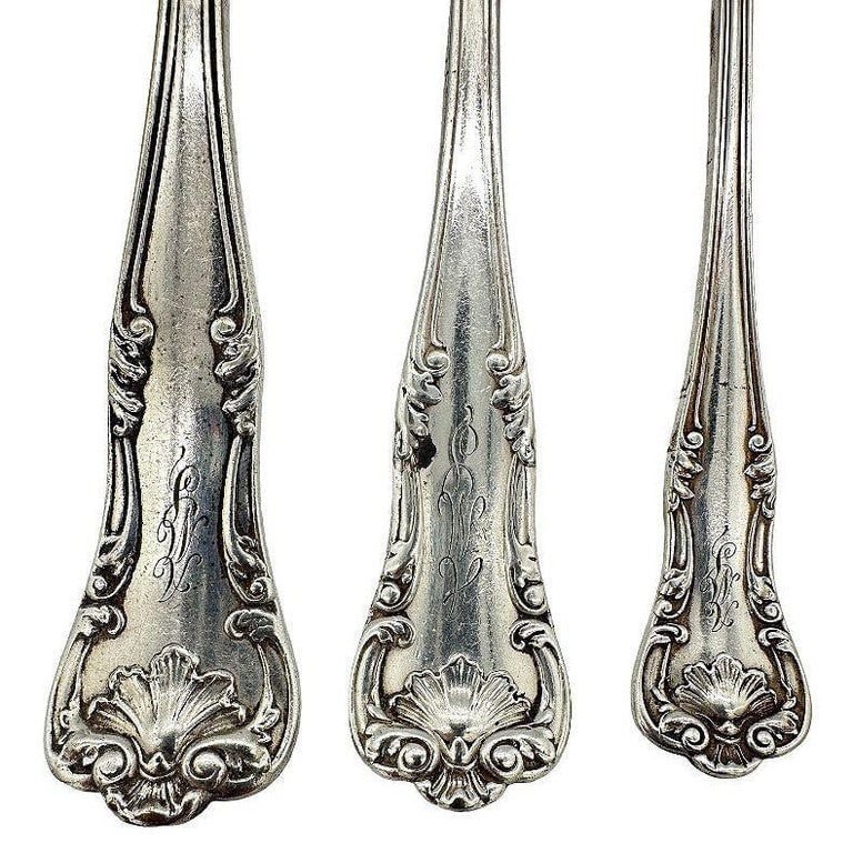 Edwardian "Regent" 16 piece Fork/Knife Silver Plate Silverware Set by Gorham - 10