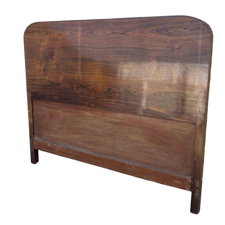 Steamline Art Deco Full-Size Tiger Oak Headboard - 3