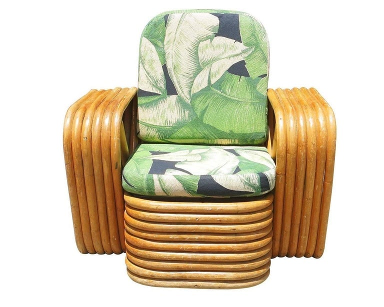 Restored Vintage Paul Frankl Pretzel Rattan Children's Lounge Chair - 2