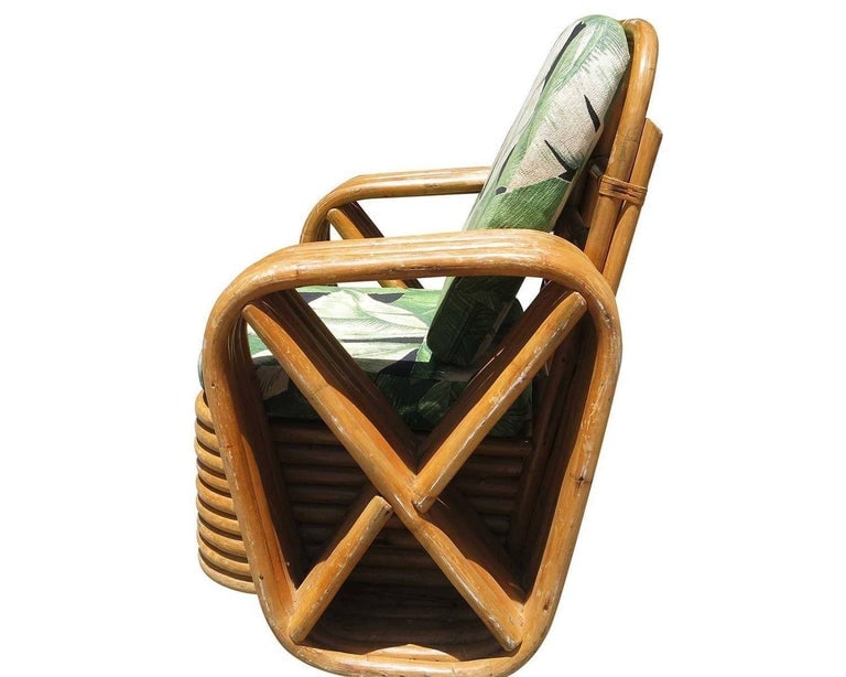 Restored Vintage Paul Frankl Pretzel Rattan Children's Lounge Chair - 5