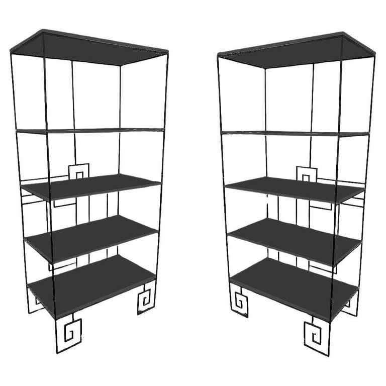 â€˜Biltmoreâ€™ Wrought Iron Etagere by Marina McDonald for Jazz (1 of 5)
