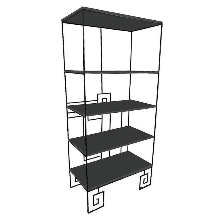 â€˜Biltmoreâ€™ Wrought Iron Etagere by Marina McDonald for Jazz - 2