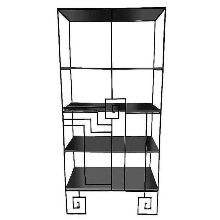 â€˜Biltmoreâ€™ Wrought Iron Etagere by Marina McDonald for Jazz - 5