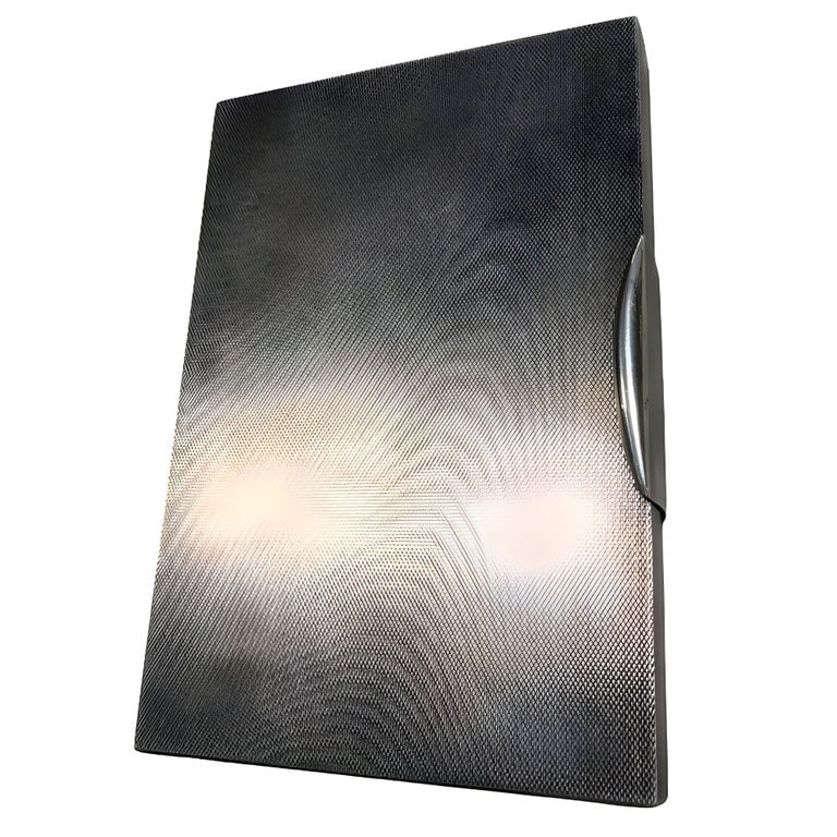 Italian Sterling Silver Cigarette & Makeup Case by Staldar (1 of 8)