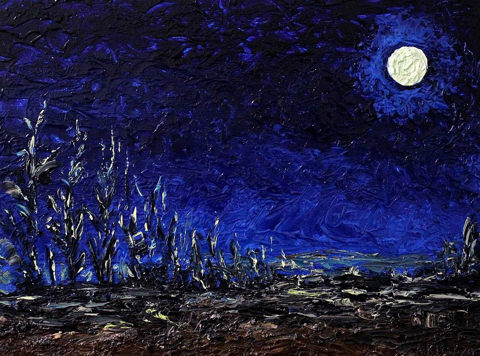 Oil painting Lunar landscape Andriy Klishyn: Title: Oil painting Lunar landscape Andriy Klishyn Description: 34KLISH Painter: Andriy Klishyn Size: 32x41 cm/12.59x16.14 inches Components: oil, dvp Original painting CONDITION: excellent ARTIST: