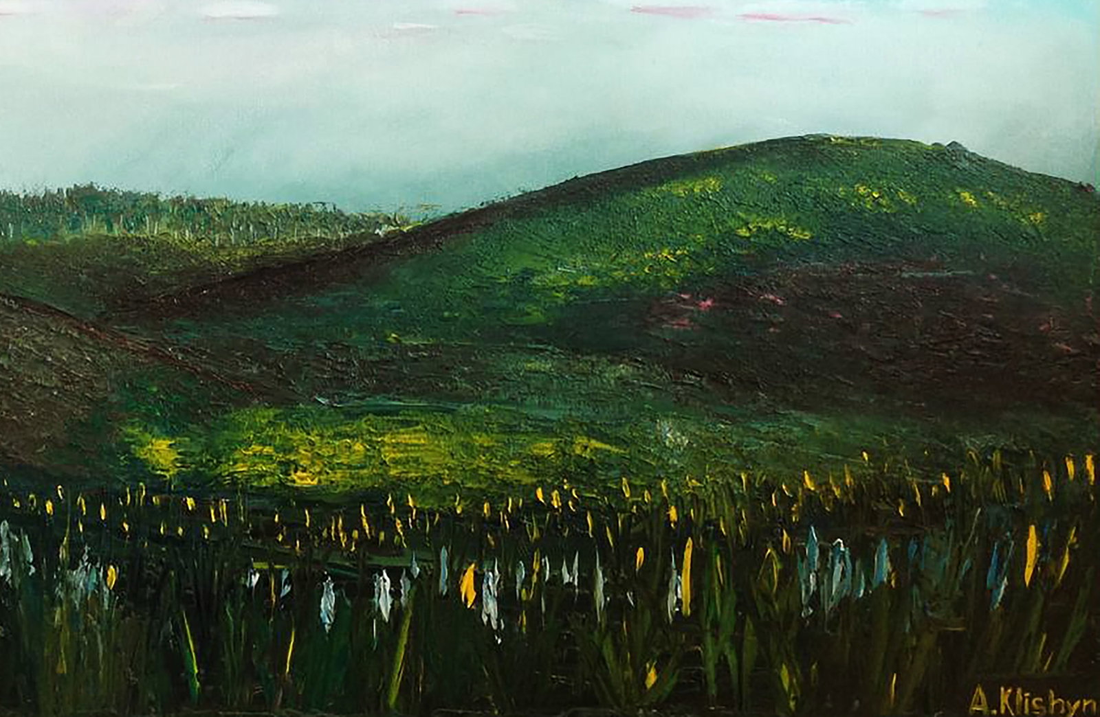 Oil painting Magic meadow Andriy Klishyn - 5