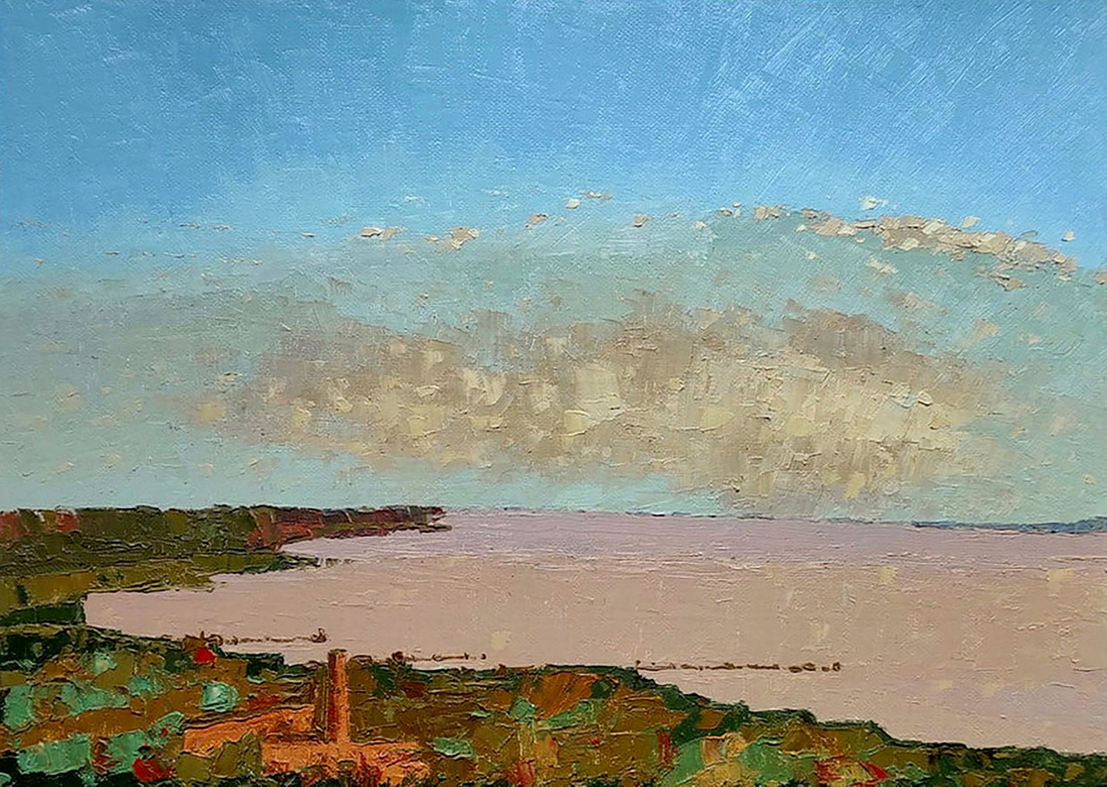 Oil painting Black Sea Yaroslav Savchyn: Title: Oil painting Black Sea Yaroslav Savchyn Description: 71SAVCH Painter: Yaroslav Savchyn Size: 50x70 cm/19.68x27.55 inches Components: oil, hardboard Original painting CONDITION: excellent ARTIST
