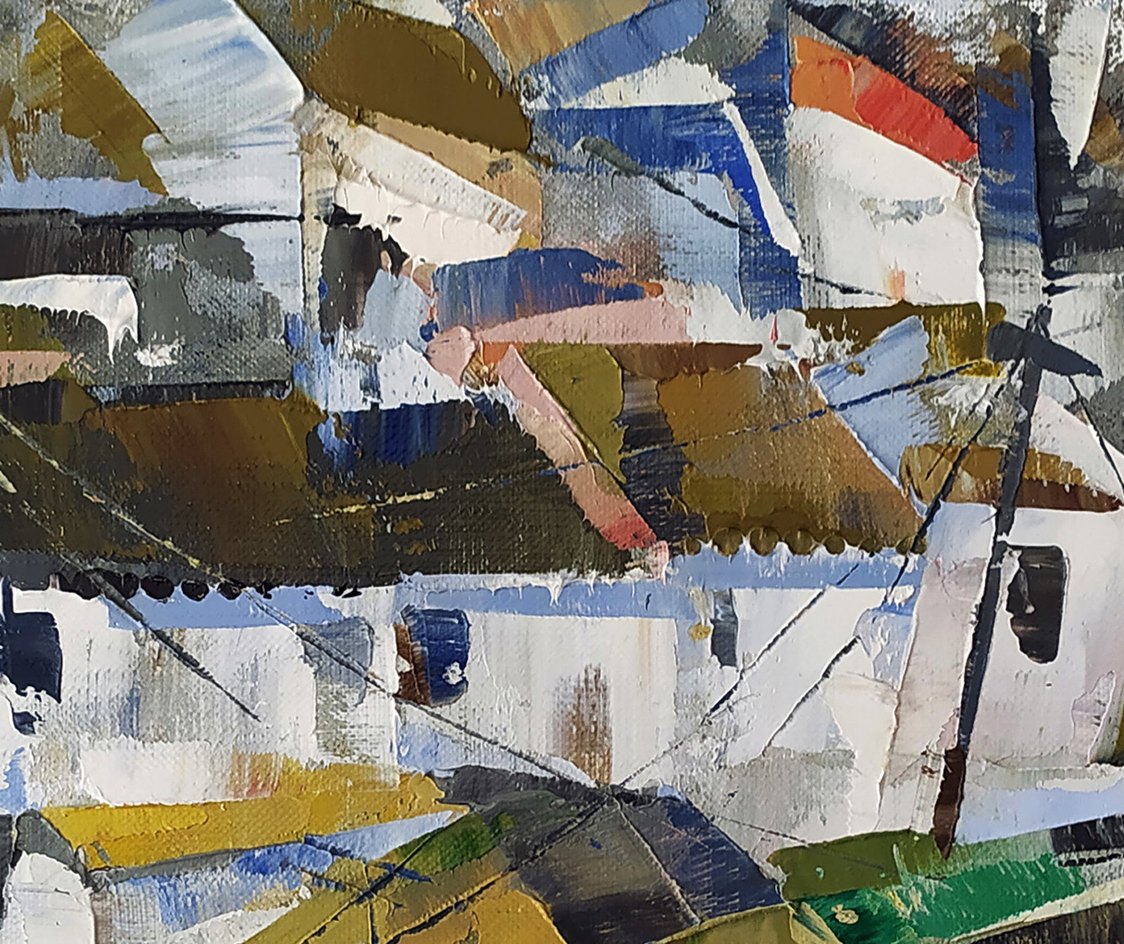 Oil painting Mirror street of the city Volodymyr Gluhomanyuk - 5